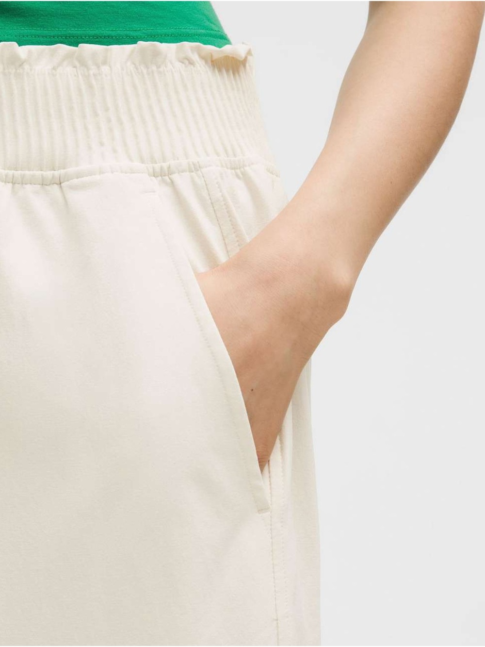Lululemon Stretch Woven Ruffle-Waist Wide-Leg Cropped Pant - Picture 4 of 11